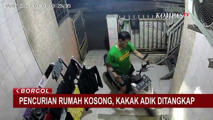 Terekam CCTV! Kakak Beradik Bobol Rumah Kosong di Pamulang saat Penghuni Pergi
