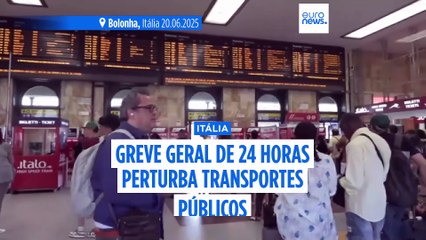 Greve dos transportes e metalúrgicos em Itália leva a perturbações na circulação