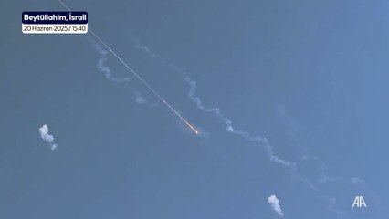 İran'dan İsrail'e atılan füzeler Beytüllahim semalarında