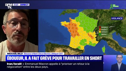 Short au travail: "On bataille depuis 3 ans" raconte Mickaël Billy, éboueur qui a fait grève pour pouvoir travailler en short à Niort