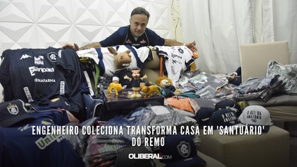 Engenheiro coleciona transforma casa em 'santuário' do Remo