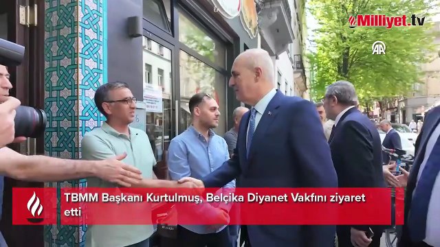 TBMM Başkanı Kurtulmuş, Belçika Diyanet Vakfını ziyaret etti