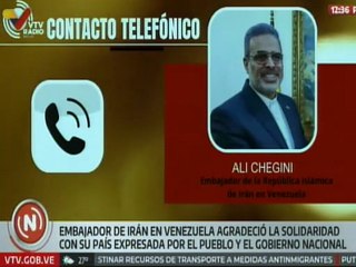 Embajador de Irán Ali Chegini: Todo el apoyo del presidente Nicolás Maduro ha tenido gran reflexión