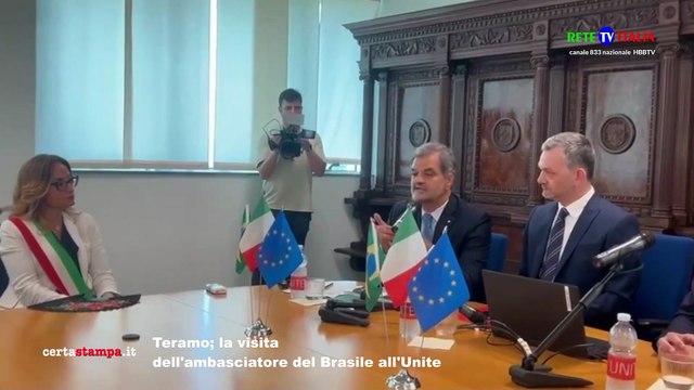 Teramo la visita dell'ambasciatore del Brasile all'Unite
