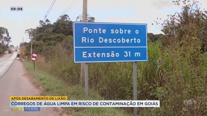 Lixão irregular desmorona em Goiás e pode contaminar córregos