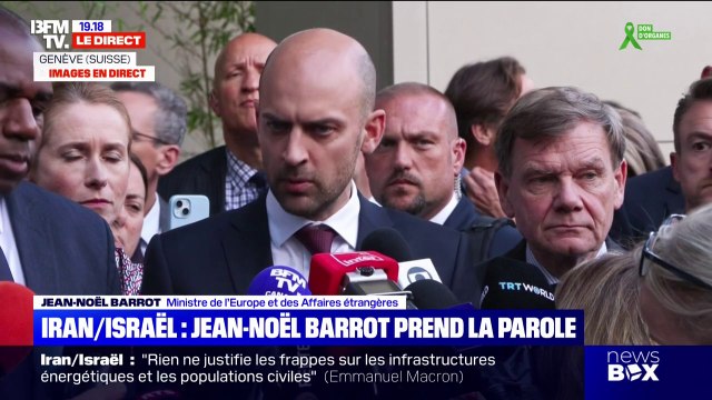 Conflit Israël/Iran: Pas de solution définitive par la voie militaire , réagit Jean-Noël Barrot après les négociations à Genève