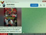Presidente Nicolás Maduro agradece masiva movilización popular en Caracas por la paz