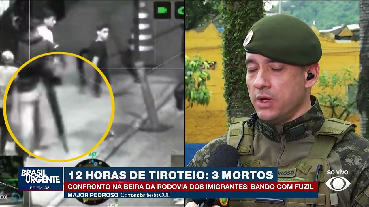 Tiroteio entre policiais e criminosos termina com 3 mortos em SP