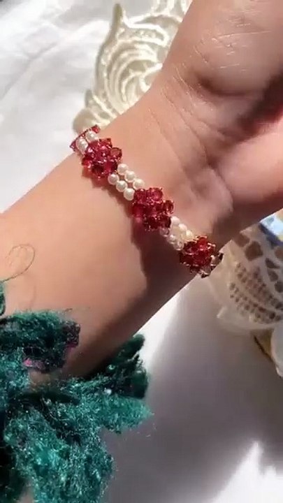 Diy Cute Beaded Bracelet Making ｜ Crystal and Stones  Bracelet #beadedbracelet #handmade
