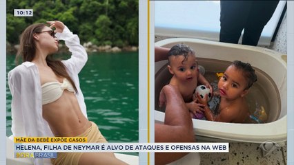 Helena, filha caçula de Neymar, é ameaçada na internet