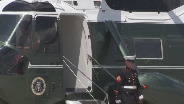 Trump and Colonel Share Brief, Candid Moment Before Air Force One Departure