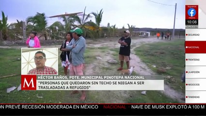 "Estamos muy afectados, pero sin víctimas": afirma presidente municipal de Pinotepa Nacional