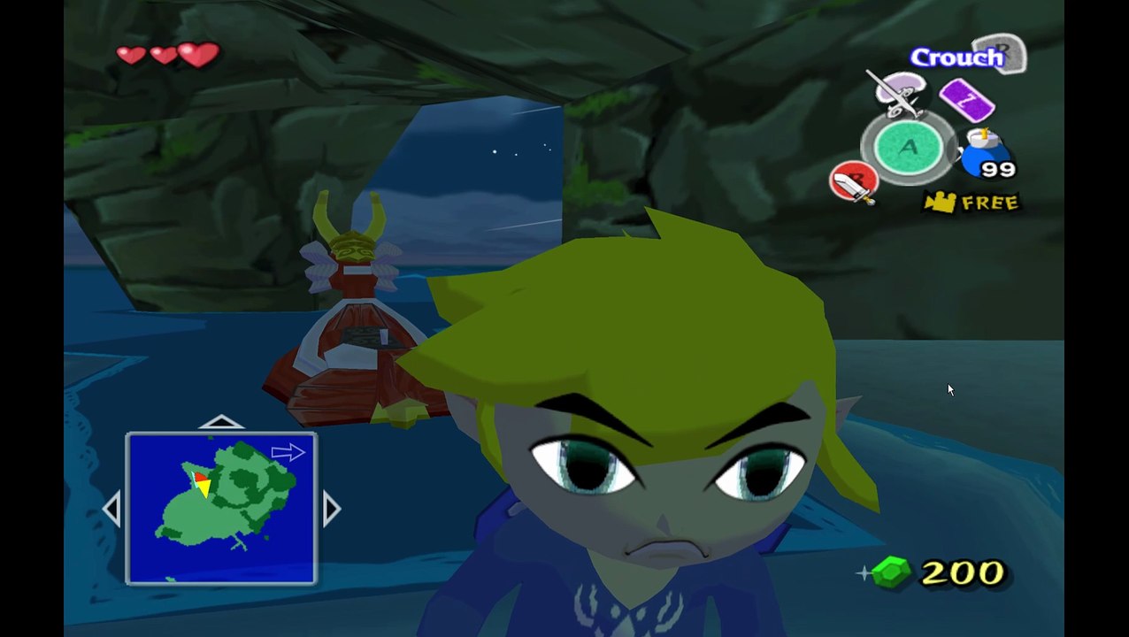 Wind Waker. Blue eye test short video 2