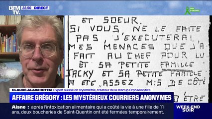 Affaire Grégory/Stylométrie: "On a été surpris par la qualité des signaux obtenus", explique Claude-Alain Roten, l'expert qui a analysé les lettres des corbeaux