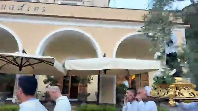 Ravello (SA) - La processione con la statua di San Luigi Gonzaga -2- (20.06.25)