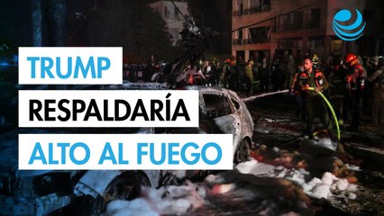 "Dependiendo de las circunstancias", Trump podría respaldar alto el fuego entre Israel e Irán