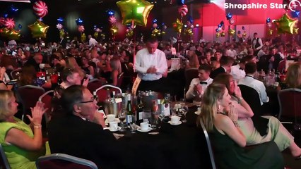 McPhillips celebrate winning the Company of the Year award at the Shropshire Chamber Business Awards.