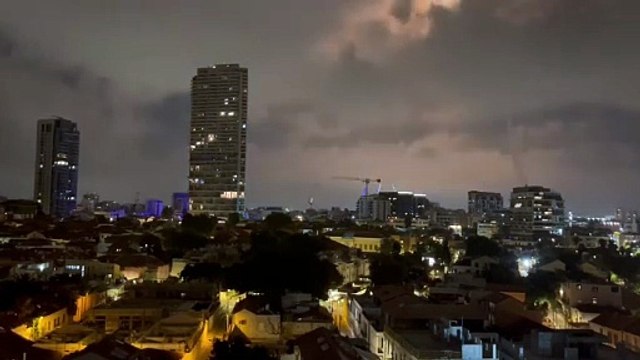 Oleada de misiles iraníes en Tel Aviv