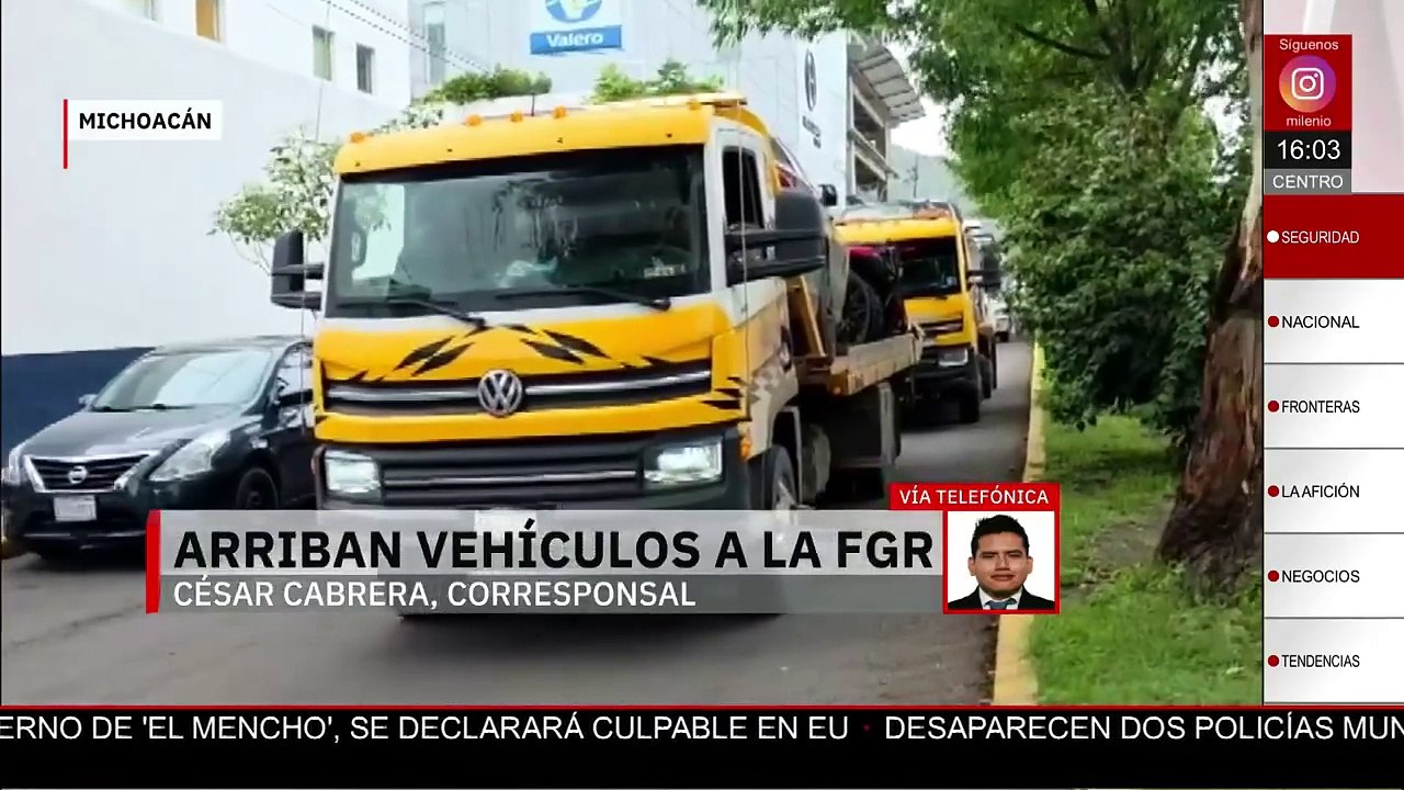 Aseguran armas, granadas y vehículos en Zitácuaro