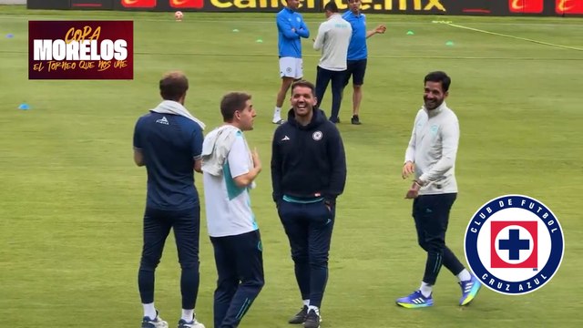 Nicolás Larcamón presente en el duelo de Cruz Azul en la Copa Morelos