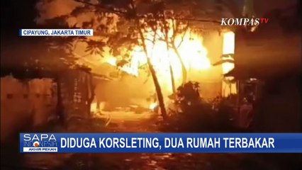 Dua Rumah di Cipayung Hangus Terbakar Saat Ditinggal Pemiliknya, Diduga Akibat Korsleting