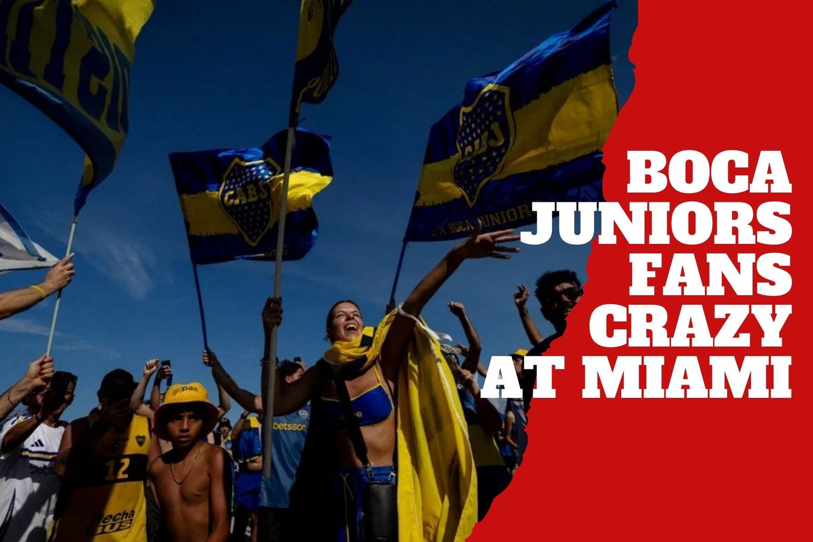 Boca Juniors fans takes Hard Rock Stadium at Miami - MARCA TV English
