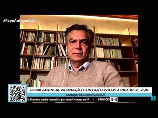 “Os brasileiros vão correr para a vacina do Doria”, diz Diogo Mainardi