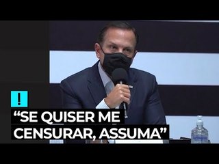 Doria para Pazuello: "Se quiser me censurar, assuma publicamente"