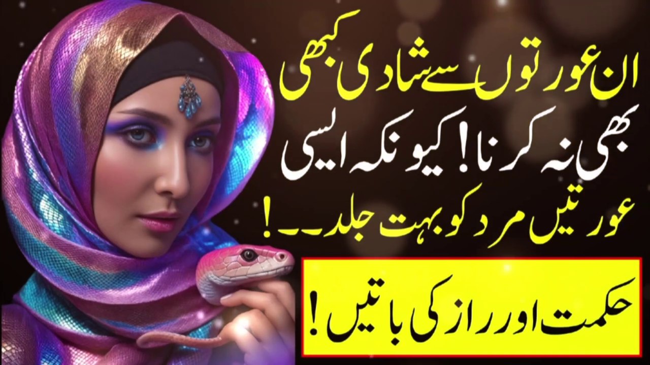 Never marry these women | In Aurato Se Shadi Kabhi Bhi Na Karna | Urdu Quotes | Life Quotes | Motivational Quotes | Islamic Quotes | Qtuber Urdu