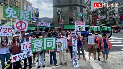 桃市6藍委罷免都成案  罷團街頭宣講籲民眾7/26投同意票