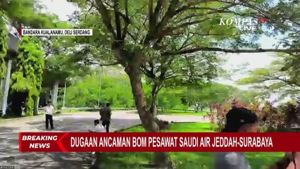 BREAKING NEWS! Pesawat Rombongan Haji Kembali Mendarat di Bandara Kualanamu Karena Ancaman Bom