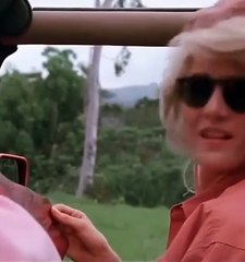 Jurassic World Iconic Jeep Scene | Girl Watches in Awe | Best Movie Moment