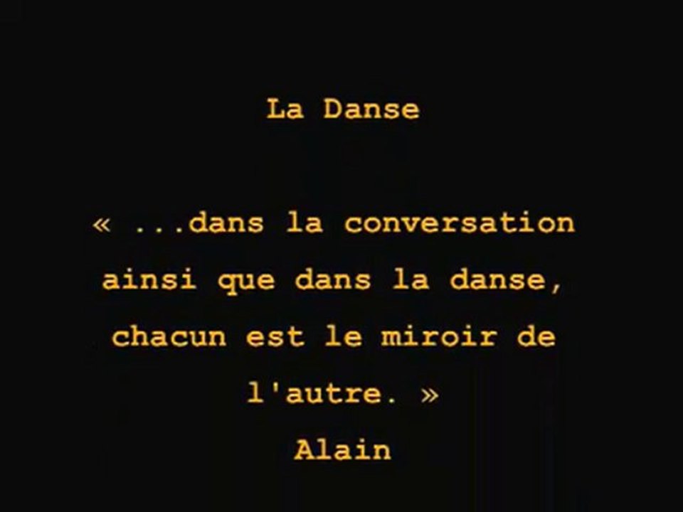La Danse et le théâtre