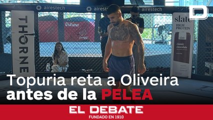 Topuria reta a Oliveira antes de la pelea: «Siempre verán una mejor versión de mí»