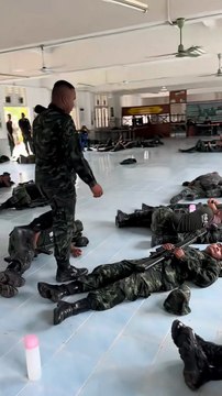 Soldiers are trained to sleep with weapons in hand 😳🔫 #shorts