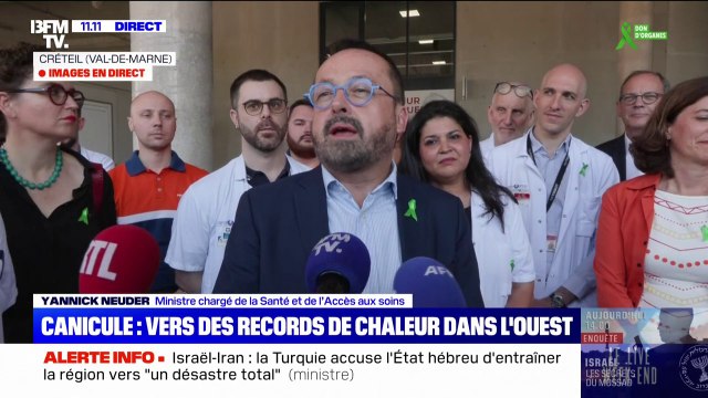 Le ministre de la Santé Yannick Neuder indique que la France va connaître un été caniculaire