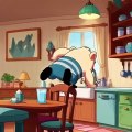 Finn takes a shortcut by climbing a chair #foryou #cuteanimal #shorts #finn #cartoon