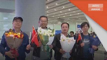 Rakyat China dipindahkan dari iran tiba di Beijing