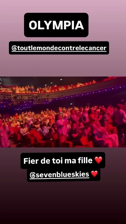 Il n'a pas perdu une miette du spectacle et a clamé toute sa fierté à celle qu'il considère comme sa propre fille Michel Ferracci a filmé la performance de sa belle-fille Milla lors du gala "Tout le monde chante contre le cancer" à l'Olympia ce 20 juin