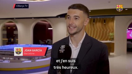 Barcelone - Les premiers mots de García : “Très heureux de signer ici”
