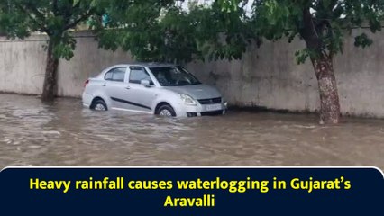 Heavy rainfall causes waterlogging in Gujarat’s Aravalli