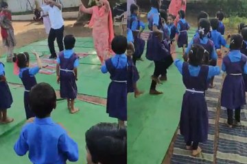स्कूल में योग दिवस की जगह फूहड़ता