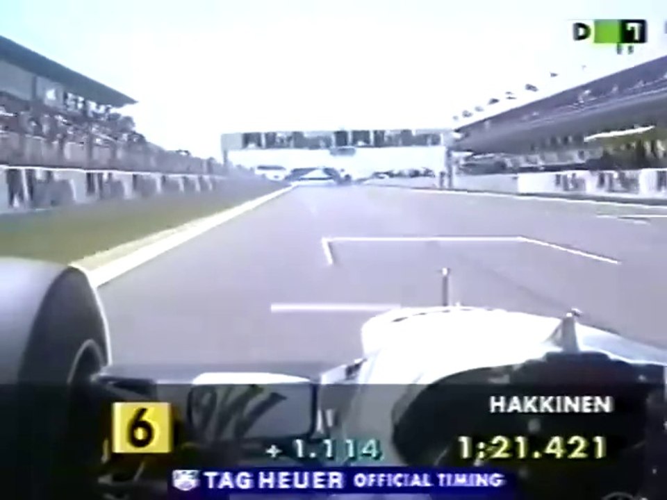 F1 – Mika Häkkinen (McLaren Mercedes V10) Onboard – Spain 1997
