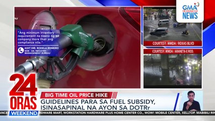 Guidelines para sa fuel subsidy, isinasapinal na ayon sa DOTr | 24 Oras Weekend