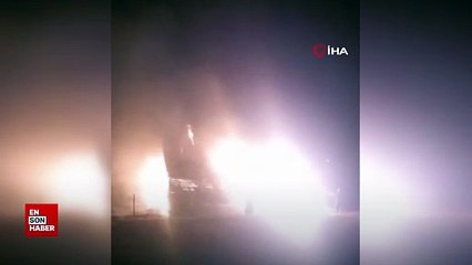 Çanakkale’de yıldırım düşen bungalov küle döndü