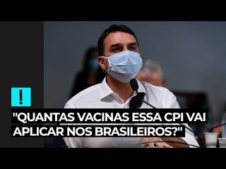 "Quantas vacinas essa CPI vai aplicar nos brasileiros?", questiona Flávio Bolsonaro