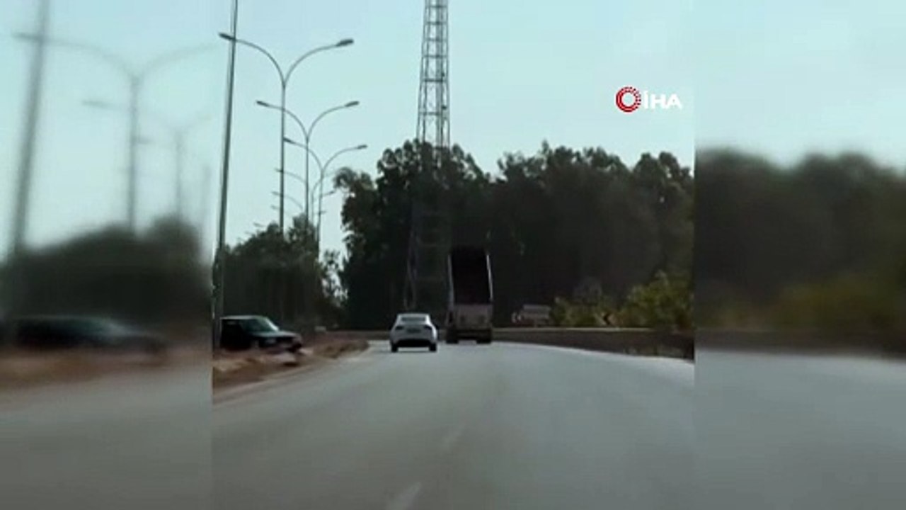 Hatay'da yüreklerin ağza geldiği anlar: Damperi açık unuttu!