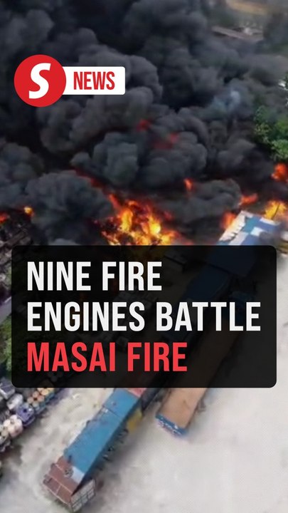 34 firemen, nine fire engines deployed to battle Masai oil storage facility blaze