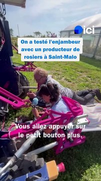 Un enjambeur de roses pour moins se casser le dos au travail !