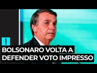 Bolsonaro volta a defender voto impresso